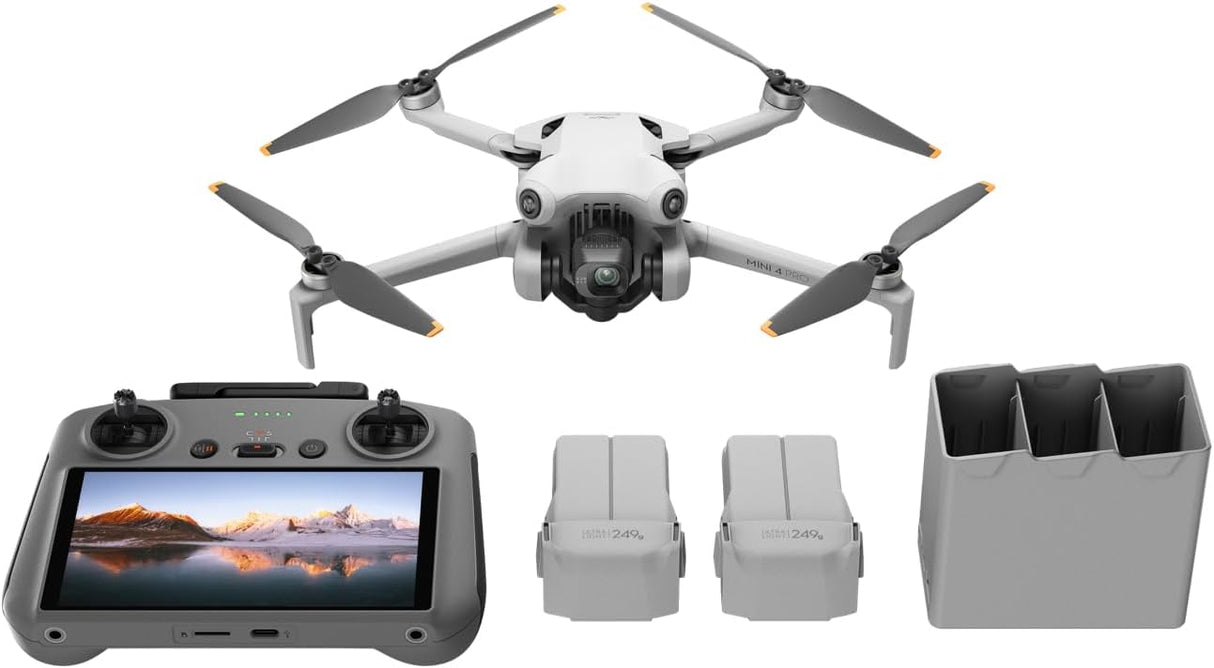 DJI Mini 4 Pro Fly More Combo mit DJI RC 2 Fernsteuerung (Bildschirmfernsteuerung)