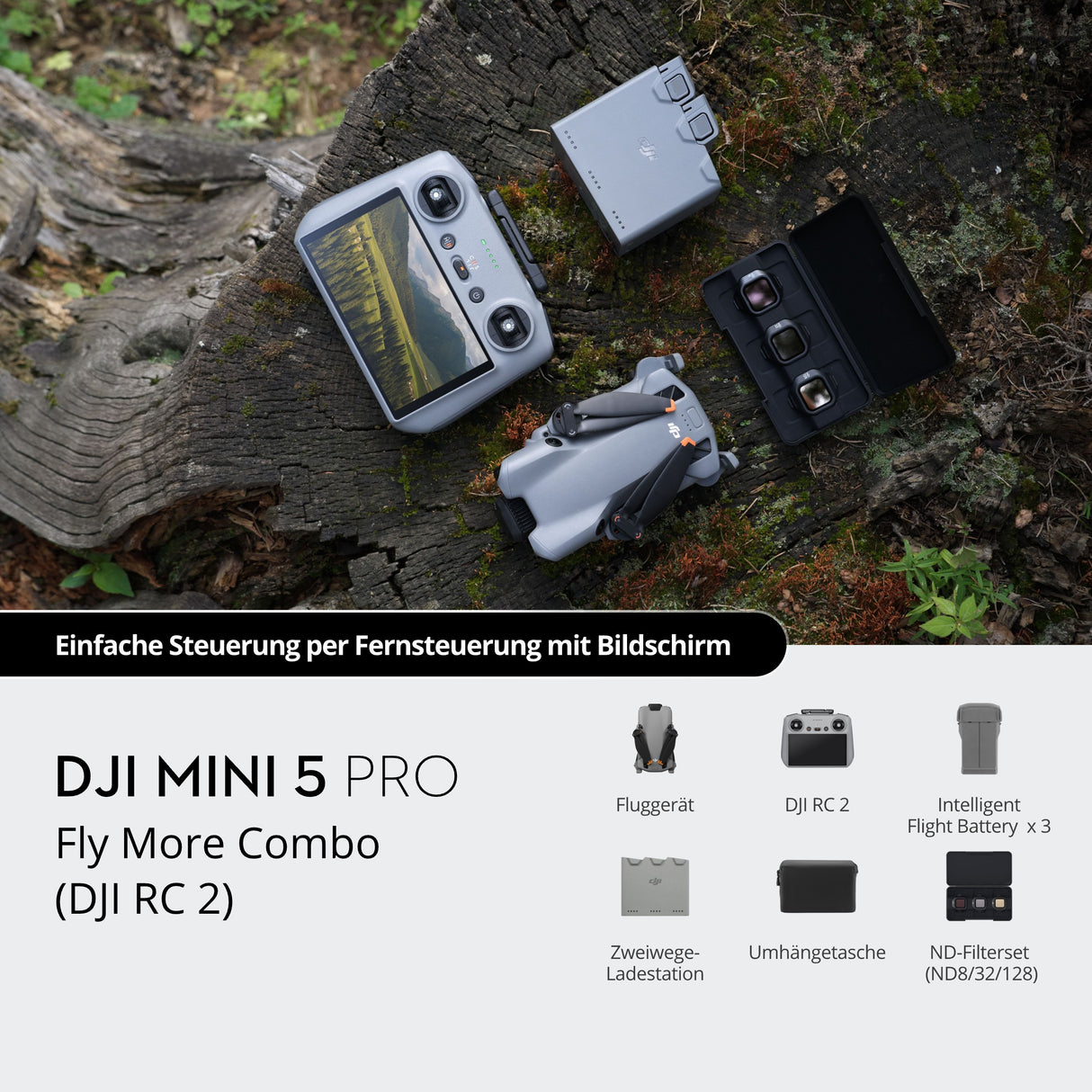DJI Mini 5 Pro Fly More Combo mit DJI RC 2