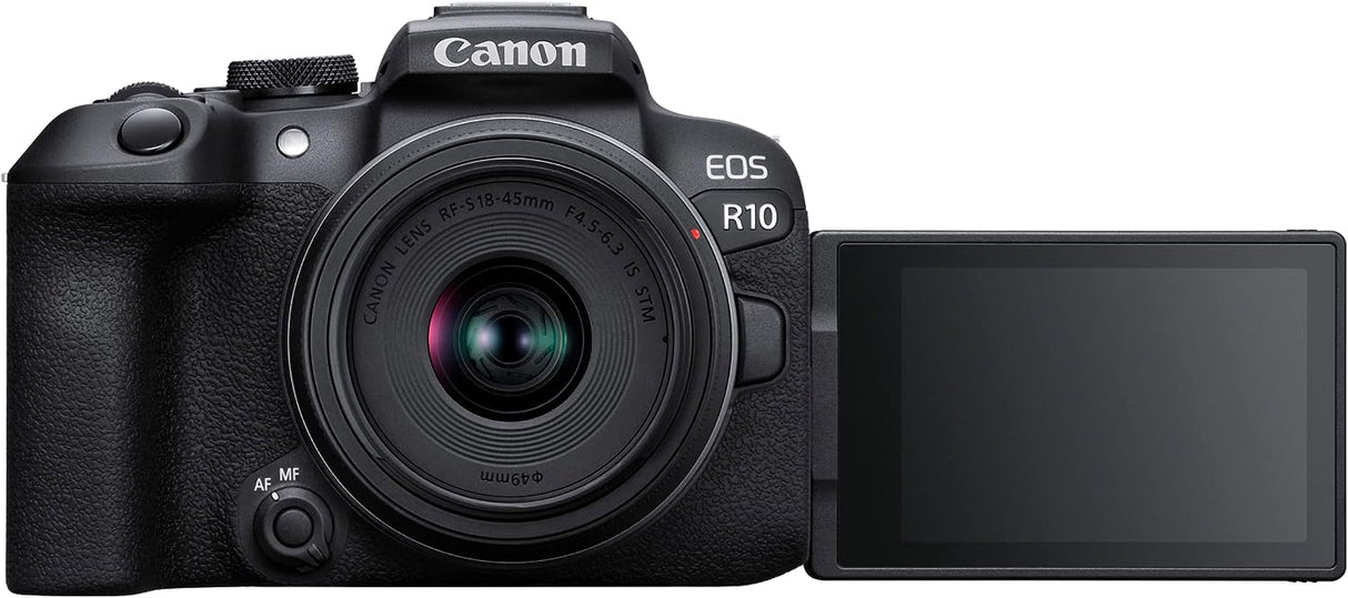 Canon EOS R10 Systemkamera + RF-S 18-45mm F4.5-6.3 is STM Zoomobjektiv