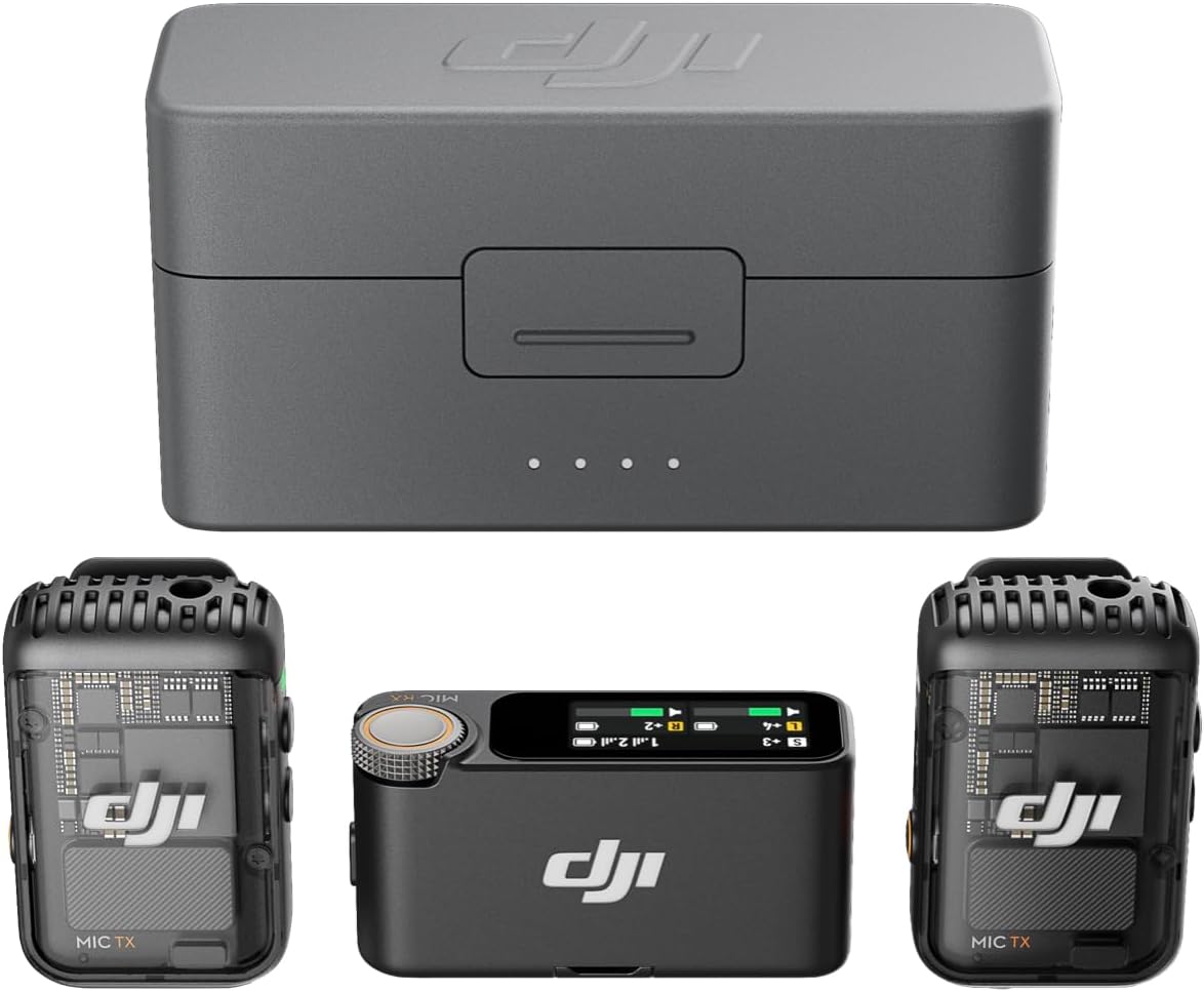 DJI Mic 2 (2 Sender + 1 Empfänger + Ladeschale)