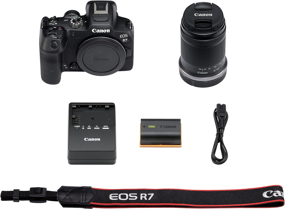 Canon EOS R7 Kamera spiegellose Camera + RF-S 18-150mm F3.5-6.3 is STM Objektiv