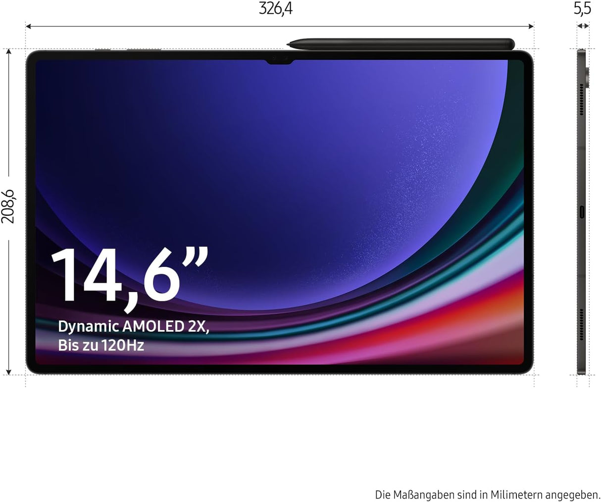 Samsung Galaxy Tab S9 Ultra AI-Android-Tablet, 5G, 1 TB