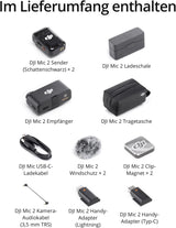 DJI Mic 2 (2 Sender + 1 Empfänger + Ladeschale)