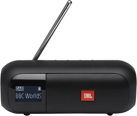 JBL Tuner 2 Radiorekorder in Schwarz – Tragbarer Bluetooth Lautsprecher