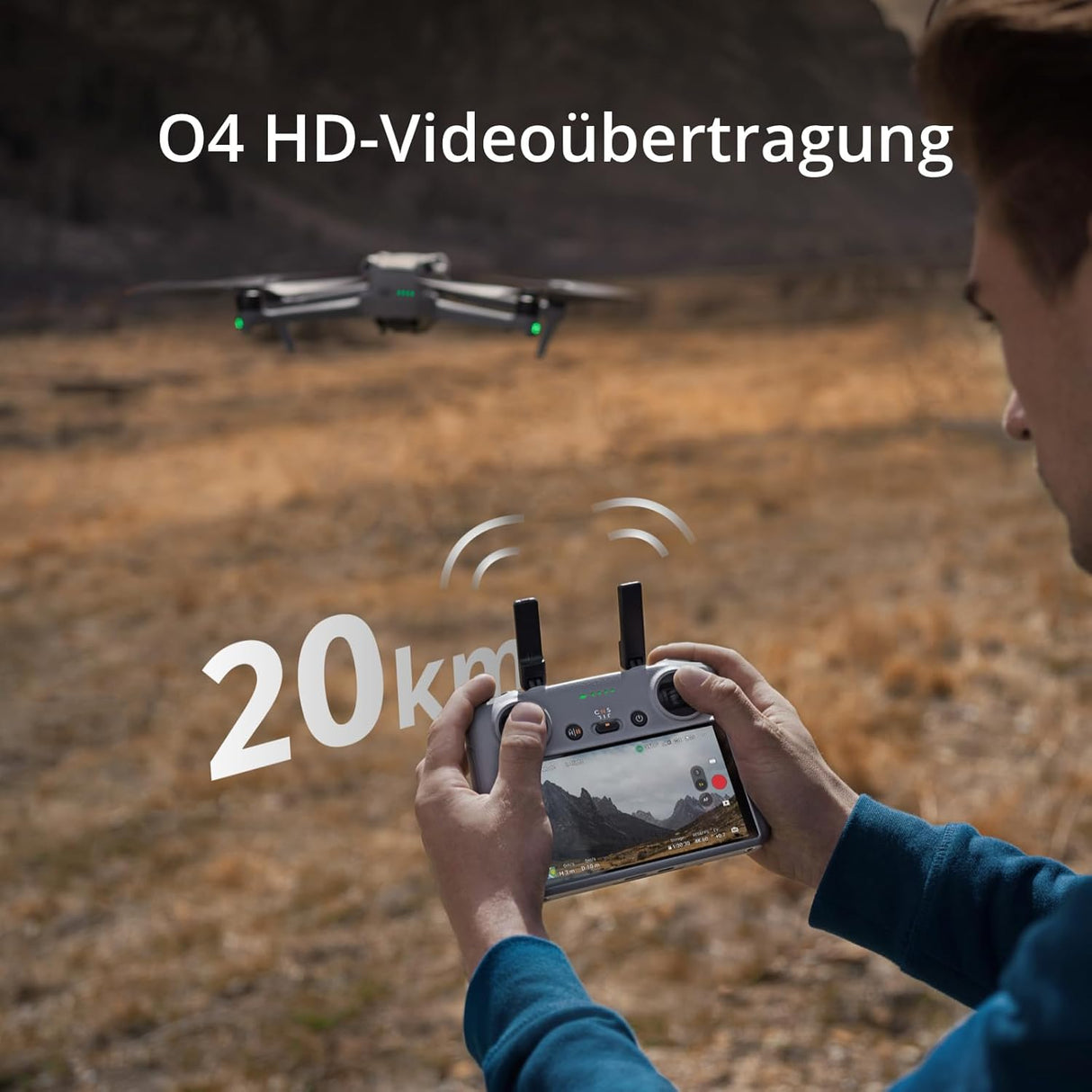 DJI RC 2, 20km O4 Transmission, 5.5" Full HD Screen, Smart Remote Control for Mavic 3 , Air 3 , Mini 3 , Drones