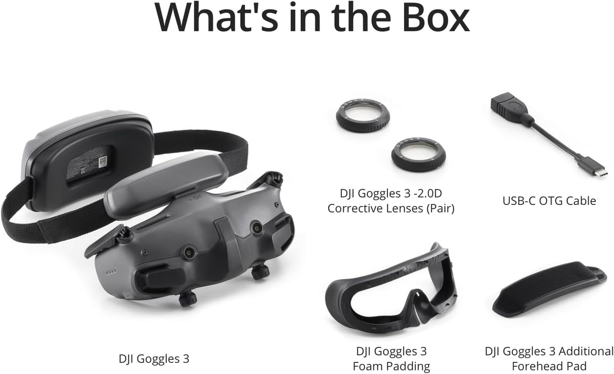 DJI Goggles 3, FPV Goggles for Avata 2, Neo and O4 Air Unit Pro