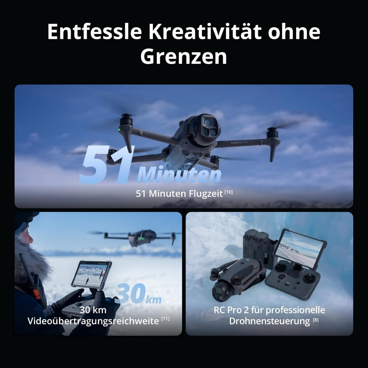 Dji Mavic 4 Pro drohne mit RC2