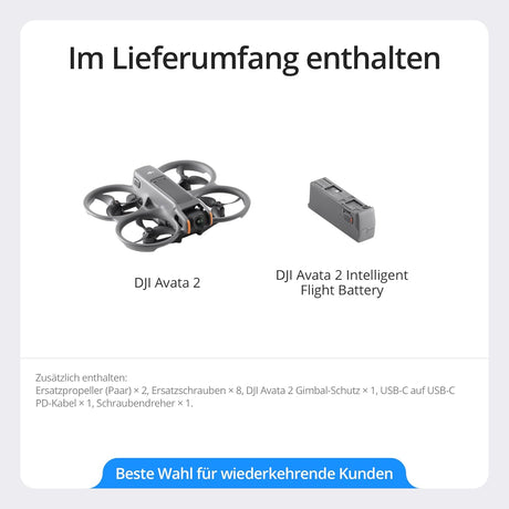 DJI Avata 2 (Drone Only), FPV Drone with 4K Camera